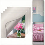 miroir autocollant transparent moderne 20cm 30cm acrylique décoration salon neutre bricolage artistique