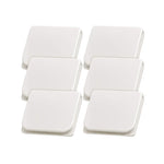 rideau polonais fermeture adhésive moderne accessoire rideau carreaux gris blanc 6pcs opaque minimaliste