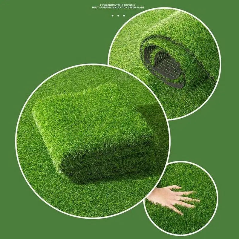 tapis artificiel herbe verte moderne adhésif decoration paysagere imitation jardin vert synthetique 50x100cm