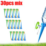arrosage gouttelettes kit plantes auto arrosage bleu vert bouteille plastique valve ajustable modernes pratique