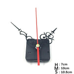 mouvement quartz réparation montre aiguilles métal rectangulaire rainuré noir moderne bricolage horloger pièces rechange