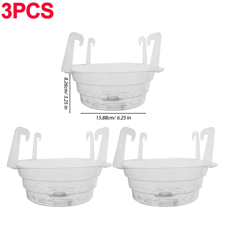 support plante suspendue transparent moderne rainuré chaîne métallique jardin décoration fleur