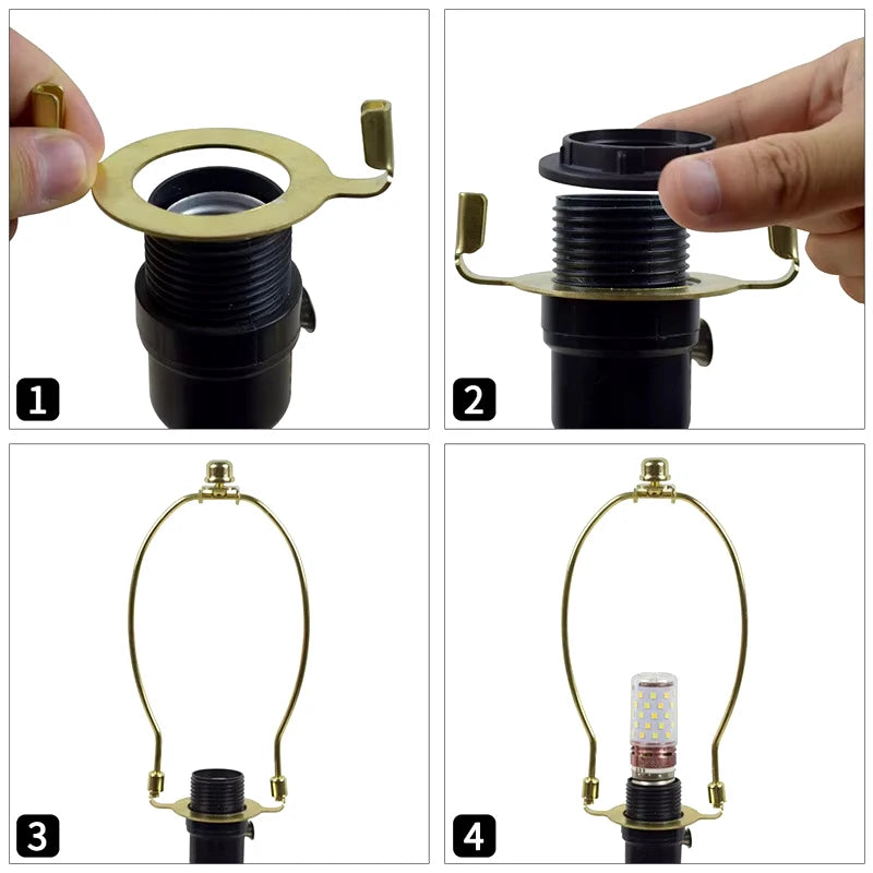 supports ampoule argent doré modernes base noire led différentes tailles