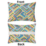 coussin moderne polypropylene rectangle blanc rayures utilisation décoration voiture 28x40cm imprimé nordique