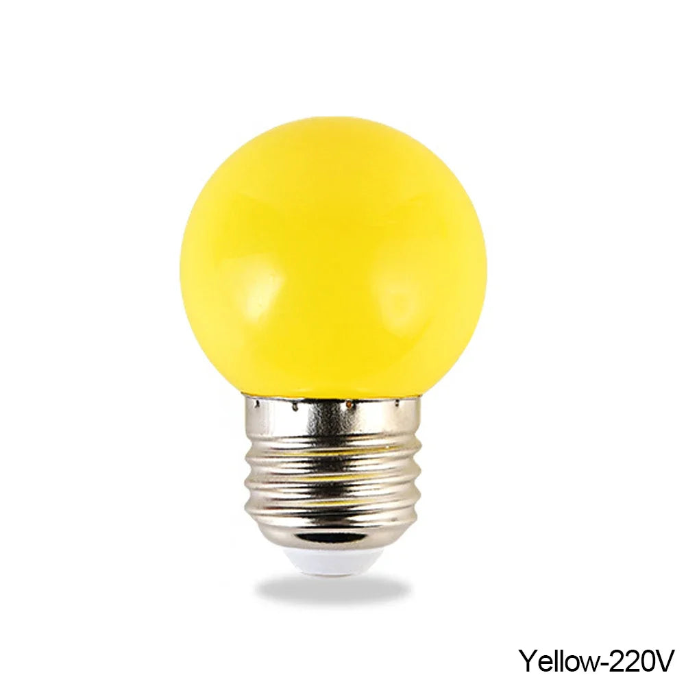 ampoules led colorées rouge bleu blanc jaune orange vert moderne e27 360deg 220v