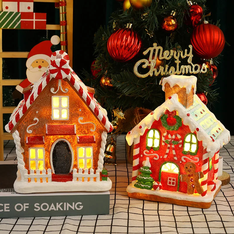 Ornement de Noël pain d'épice avec lumière LED et musique