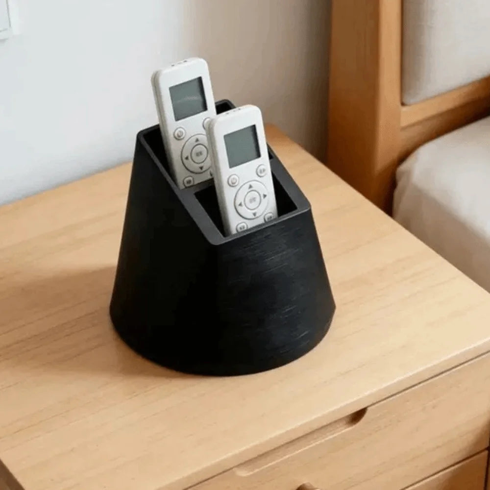 rangement télécommandes 3d impression noir blanc minimaliste moderne multifonctionnel plastique antidérapant maison