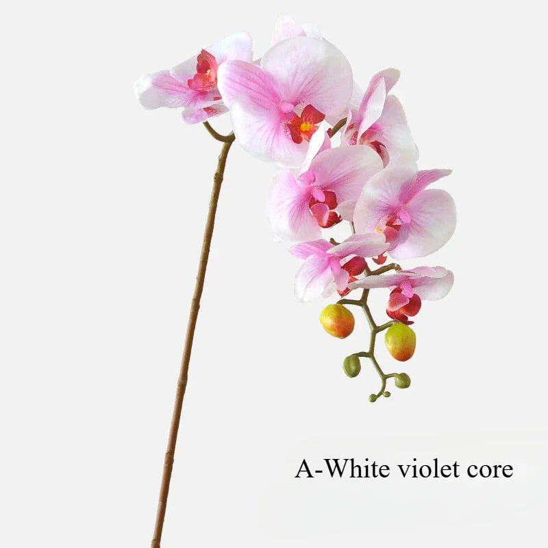 bouquet artificiel orchidées phalaenopsis rose blanc jaune moderne décoration intérieure mariage anniversaire fêtes