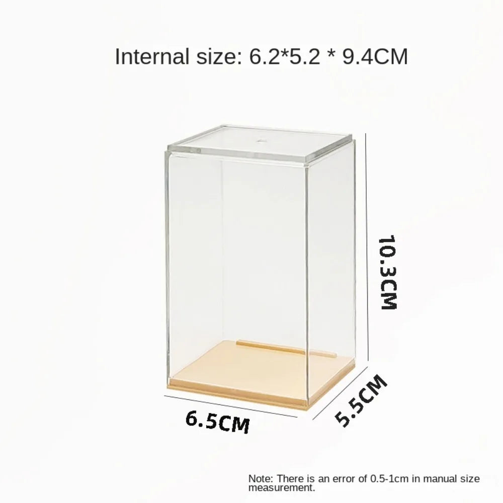 boîtes présentation transparentes moderne fond vert clair surface lisse empilables