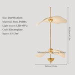 lampes suspendues modernes or blanc opalescent formes organiques sculpturales