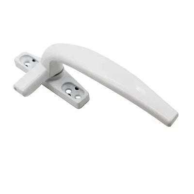 poignée porte verrou alliage d'aluminium finition laquée noir blanc moderne