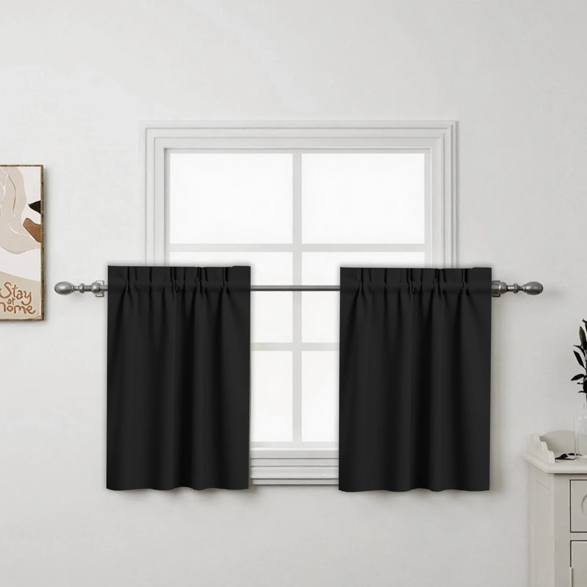 rideaux vert pastel moderne 100% polyester opaques 40x60cm 76x60cm 76x92cm 106x91cm 132x46cm