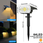 lumière solaire led ip65 59 ampoules noires moderne autonome énergie solaireextérieur decoration