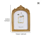 cadre photo ornement baroque vintage support pliable décoration murale photo frame sculpté fleurs feuilles