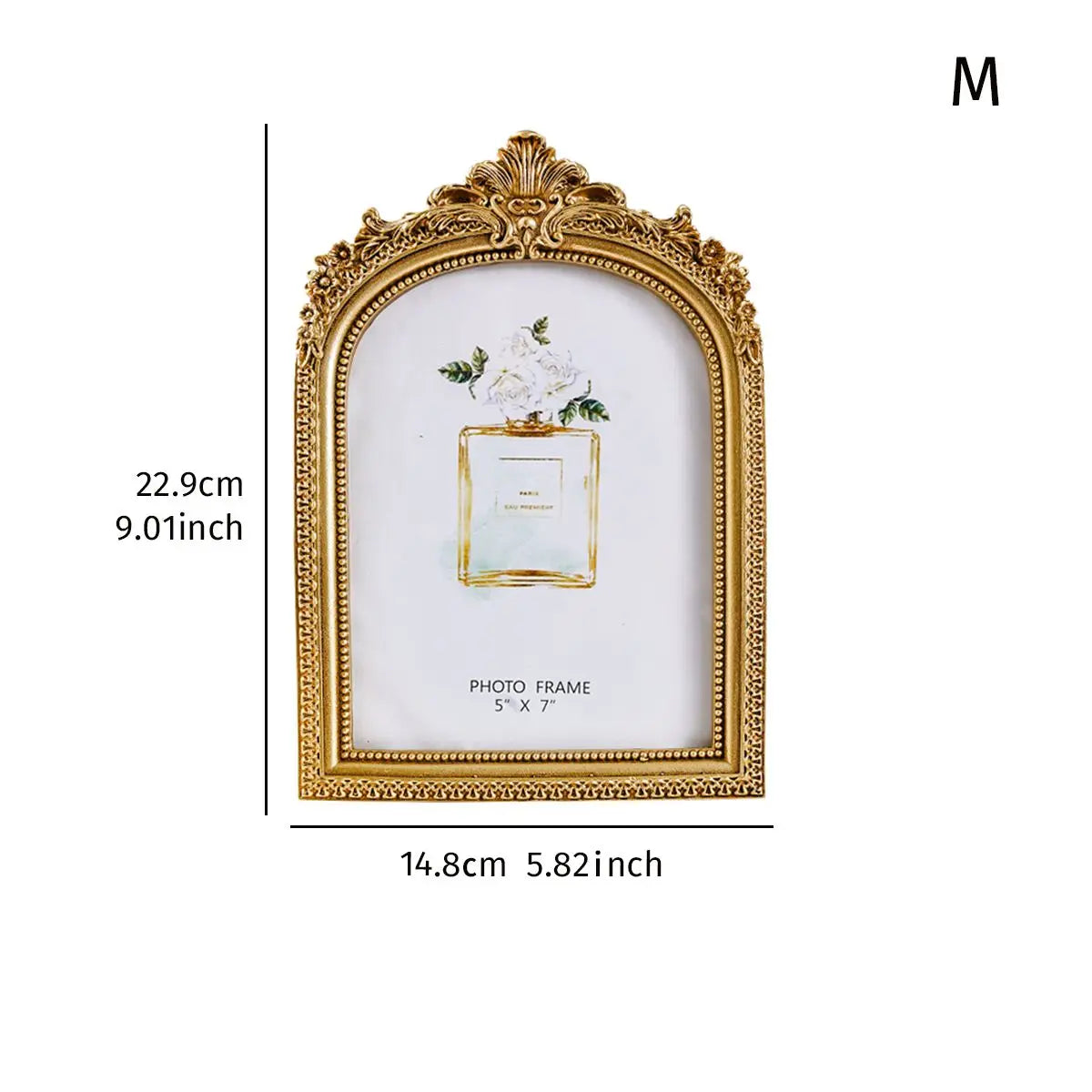 cadre photo ornement baroque vintage support pliable décoration murale photo frame sculpté fleurs feuilles