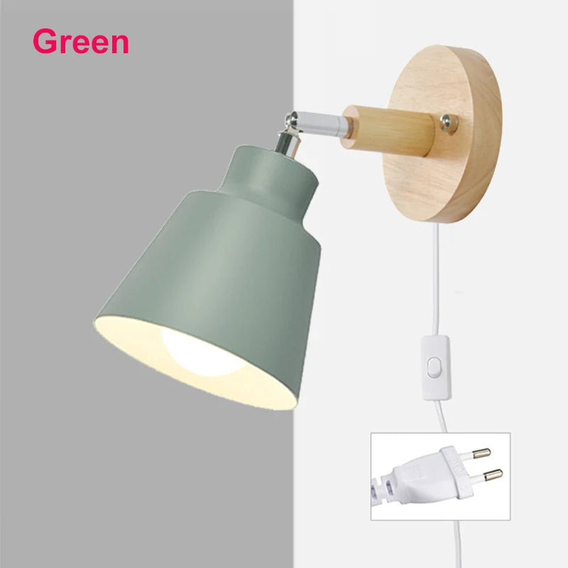 lampe murale moderne conique noire gris blanche jaune rose éclairage chambre entrée étude