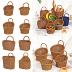 panier rangement tressé marron traditionnel respectueux environnement utilisation multiple poignées