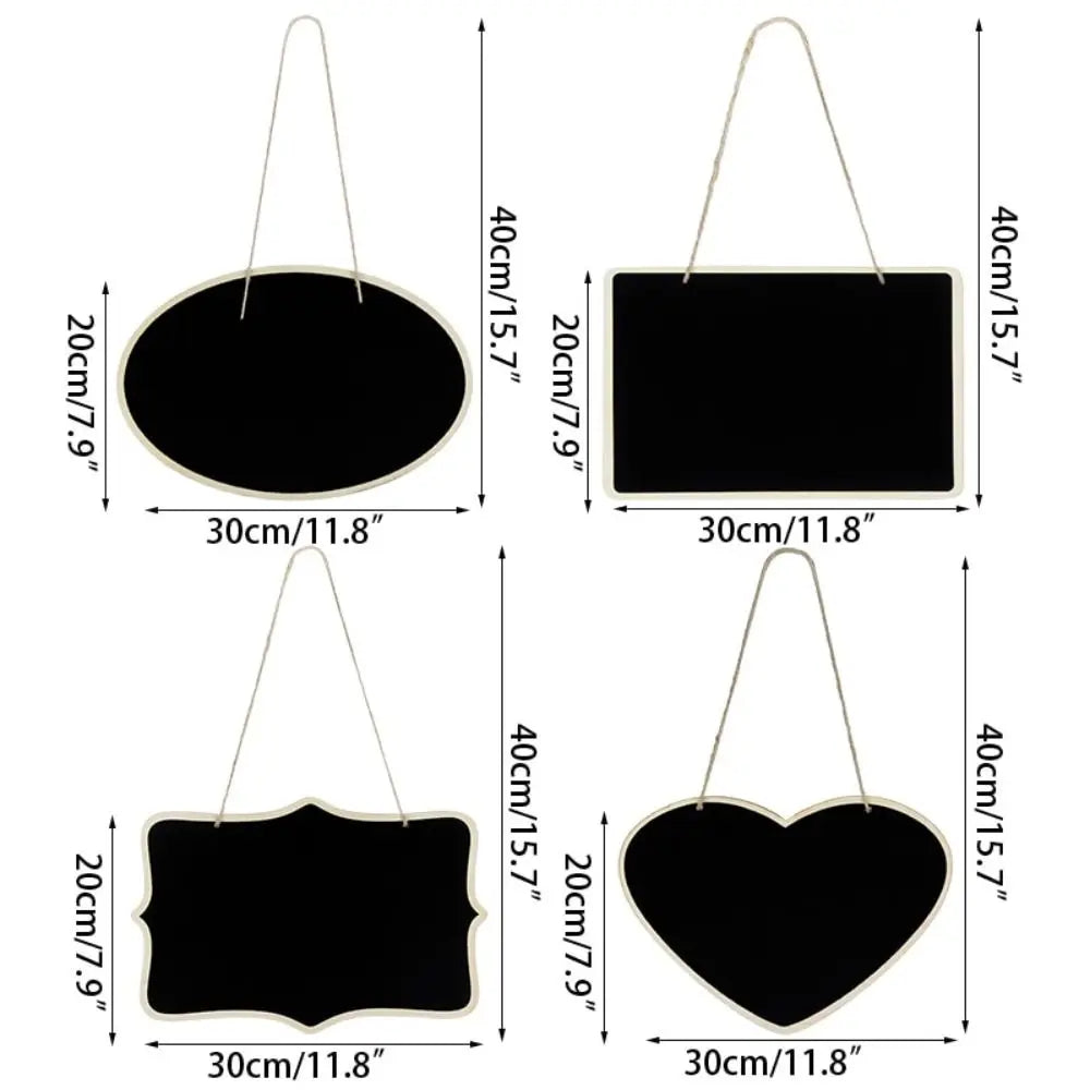tableau noir ardoise suspendu mariage decoratif bienvenue chez soi signes rectangulaires coeurs