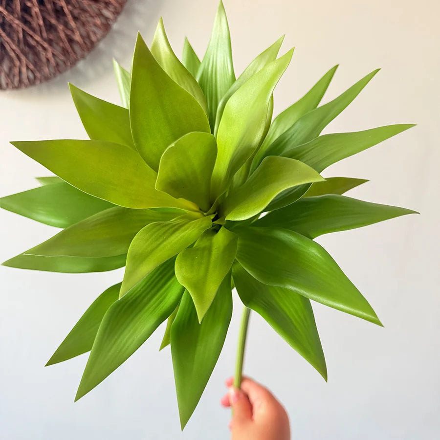 plantes artificielles arbres feuilles vertes blancs jaunes tropical décoration extérieure jardin balcon realistic