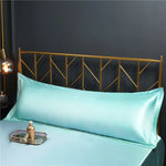 taies d'oreiller polyester uni bleu marine rose pâle blanc noir simples modernes respectueux environnement