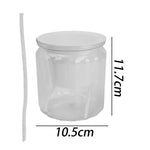 pot plante moderne transparent rayures vertes fleur intérieure minimaliste