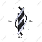 spirale incurvée applique murale moderne led blanc noir chambre coucher éclairage quotidien fixée mur