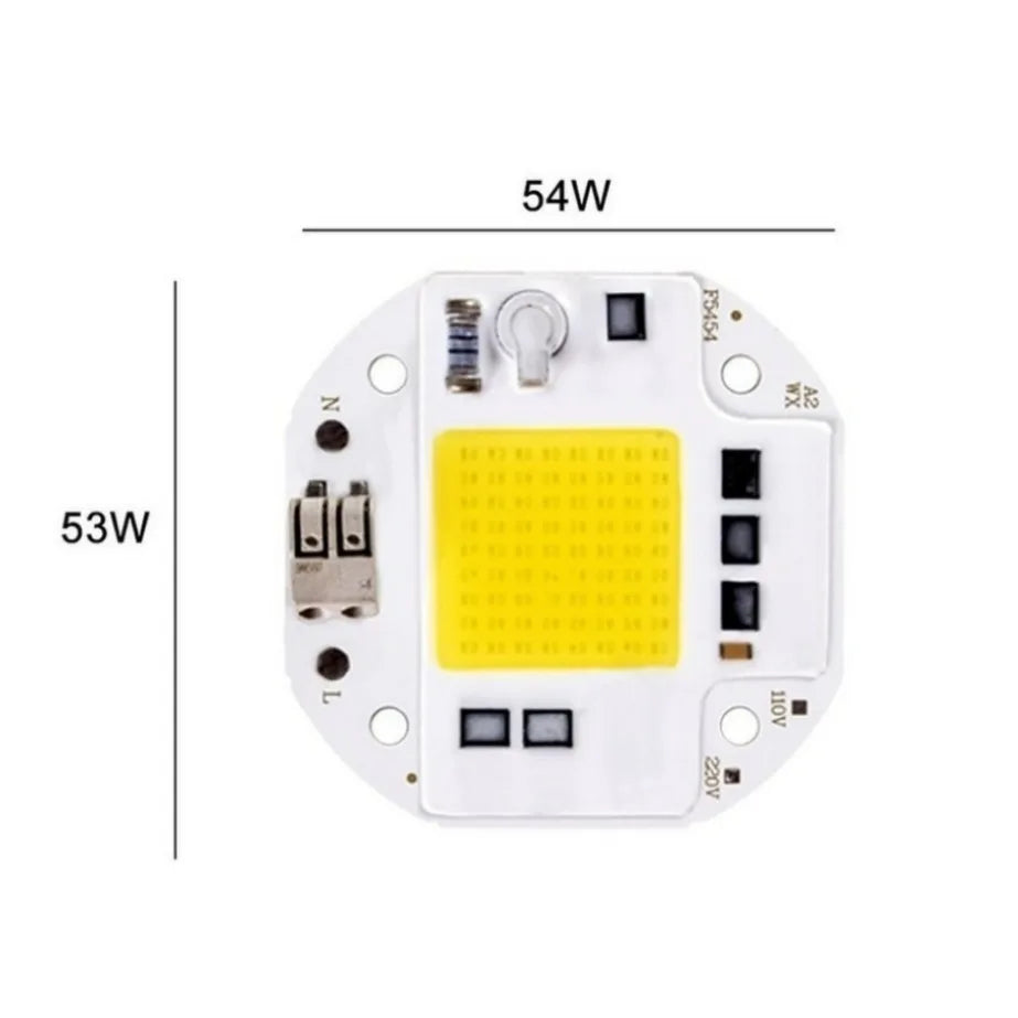 chip led cob 20w 30w 50w blanc jaune full spectrum grow light phyto lampe
