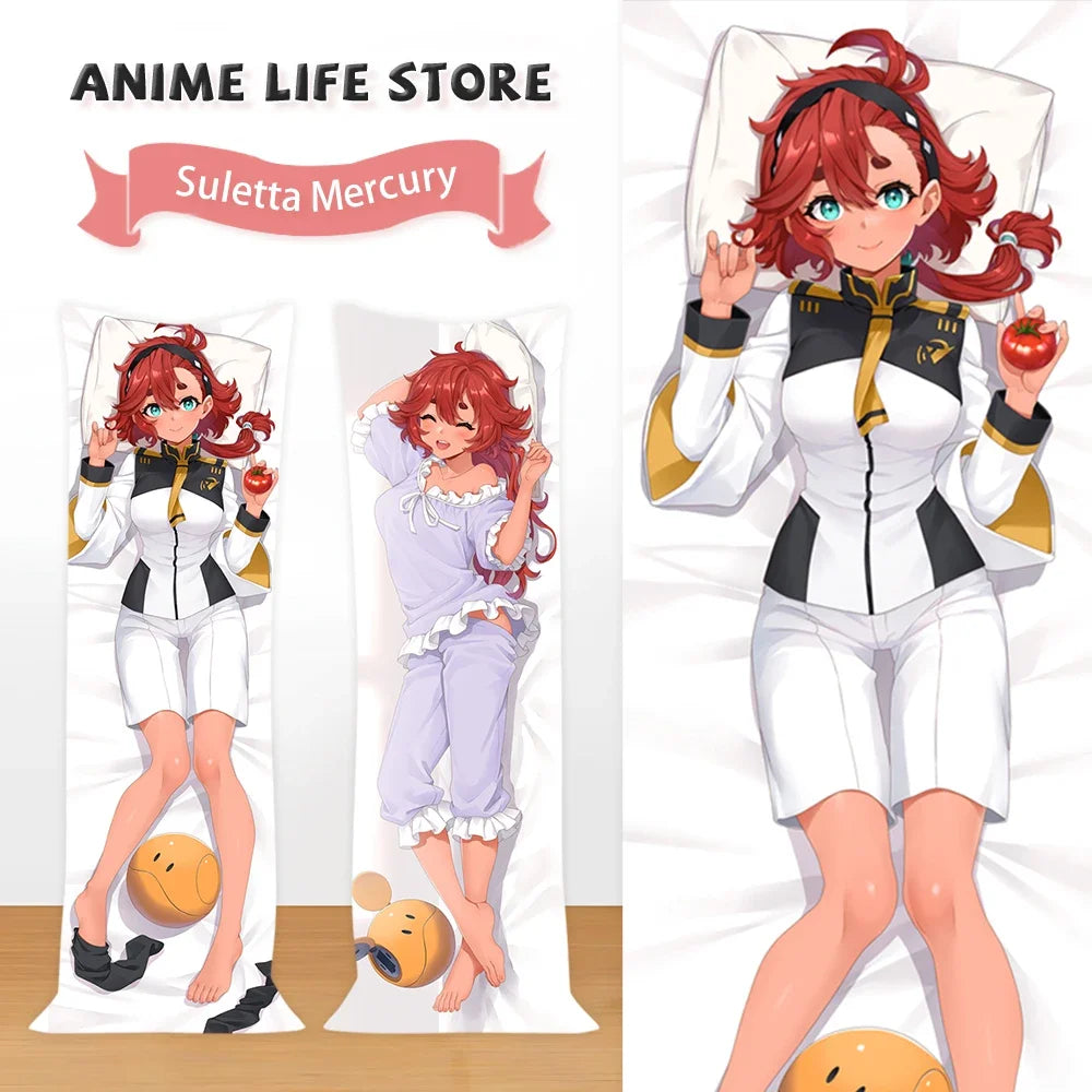 housse coussin dakimakura anime personnage dessin animé décorative lit sofa grande taille violette