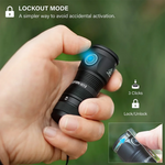 lampe torche noire vert rechargeable 1300lm led 15w moderne compact clip