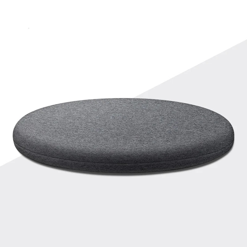 coussin rond polyester fibre massage doux moderne vert bleu clair gris rose 30 35