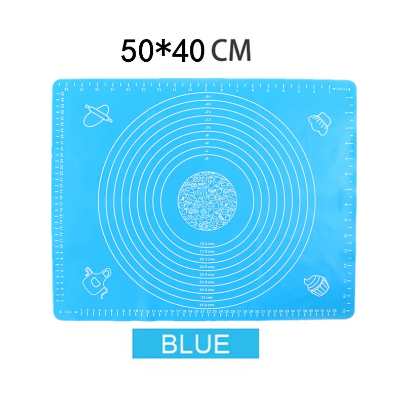 tapis pâtisserie silicone violet vert bleu rose cercles utilitaire pratique facile nettoyage réutilisable
