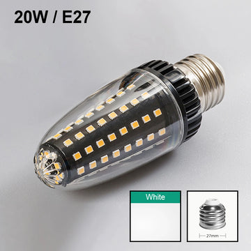 ampoule led e27 e14 30w 20w blanc chaud froid verre transparent moderne