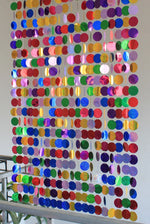 rideau pvc fleur argent violet or moderne décoration intérieur maison