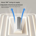 plafonnier led blanc moderne minimaliste ventilation grille diffusion lumière chambre salon