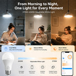 ampoule led intelligente e27 wifi blanc moderne sans tuya app 15w 18w 9w