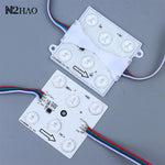 plaque led moderne blanc ronde opaques câbles multicolores modules led 24v