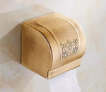 accessoires salle bain doré ornements sculptés finition brillante antique élégant porte serviettes savon toilette