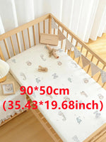 drap housse bébé imprimé animaux gris blanc moderne 90x50 120x60 130x70 polyester coton