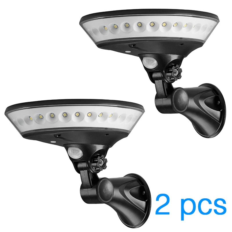 lampe solaire moderne noire détecteur mouvement ip65 led 139mm 159mm