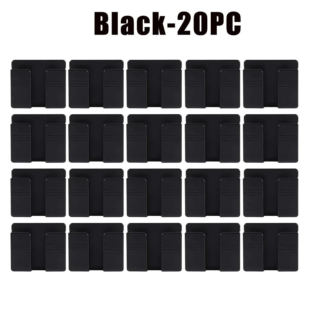 support téléphone portable blanc moderne adhésif rack stockage pratique suppléments