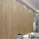 rideau doré strass argenté moderne élégant salon polyester 200x100cm