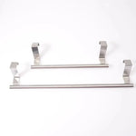 porte serviettes mural acier inoxydable clips fixation moderne 23cm 36cm lisse argenté sans perçage