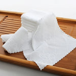 serviettes blanches broderie florale classiques 23cm 23cm absorbantes polyestère rapide usage maison toilette
