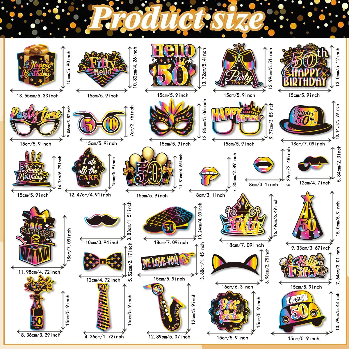 masques fête multicolores holographiques anniversaire noir blanc piquets variété motifs festive