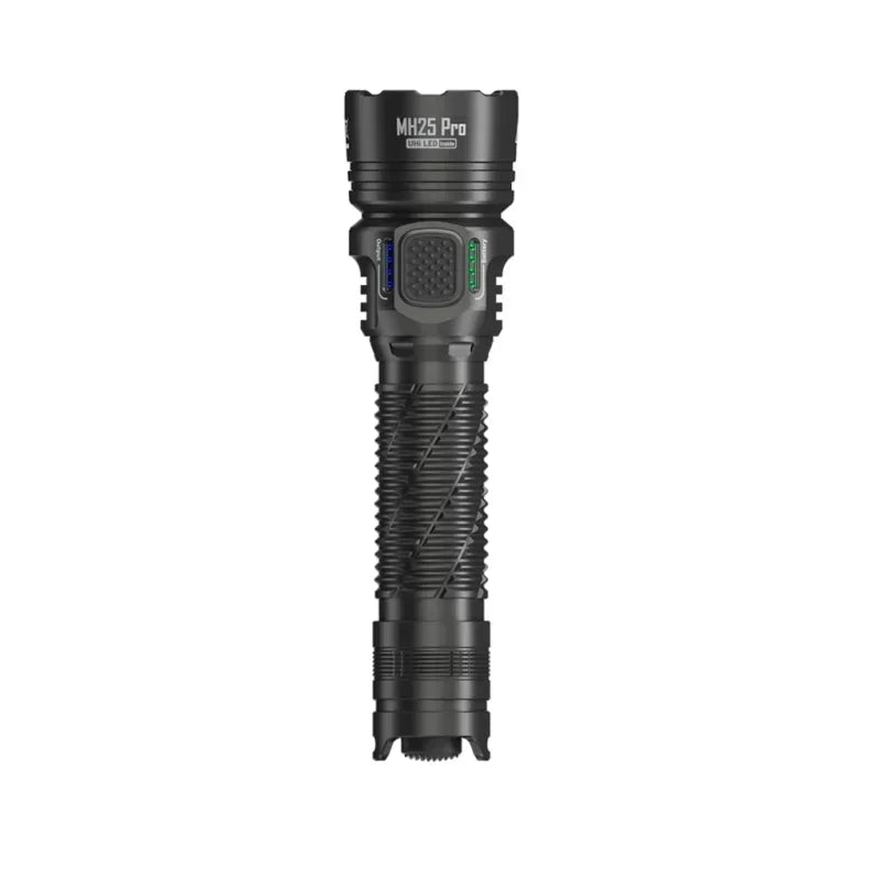 lampe poche rechargeable 3300 lumens 500m distance éclairage spirale aluminium