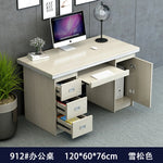 bois massif moderne marron foncé table travail informatique épuré intérieur maison