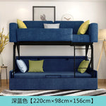 canapé lit pliant moderne gris bleu jaune blanc tissu floral high elastic foam sponge