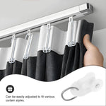 clips rideau blanc modernes pratique glisseurs tringle rideau accessoire rouleau rail rideau fixations
