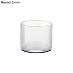 cache pieds chaise transparent adhésif moderne 16mm 19mm 22mm 25mm 30mm