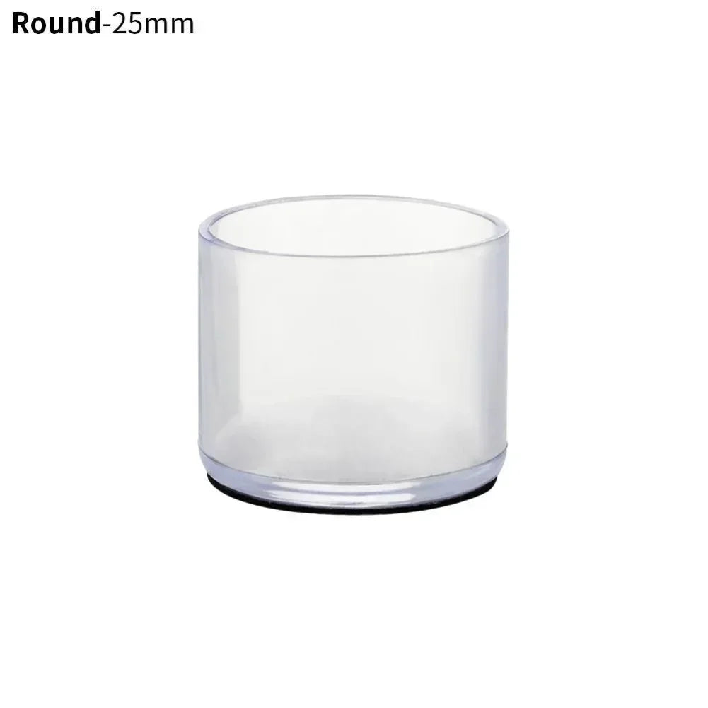 cache pieds chaise transparent adhésif moderne 16mm 19mm 22mm 25mm 30mm